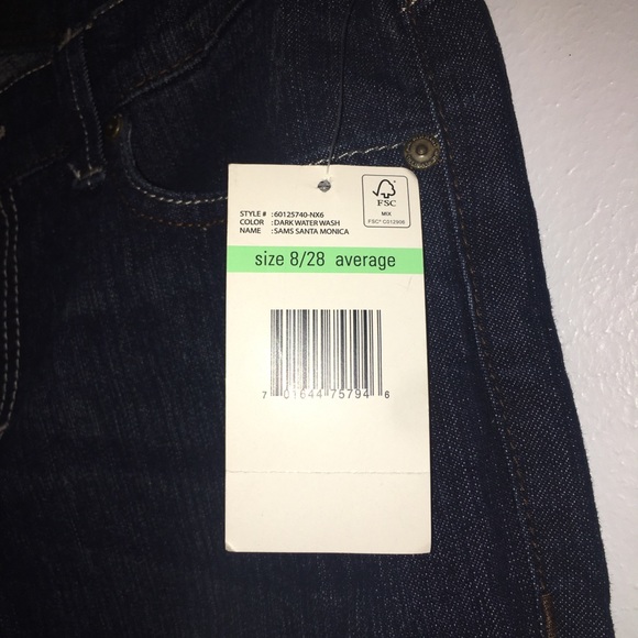 Nine West Mid Rise Bootcut Jeans 8/28 8 nwt - Picture 4 of 8